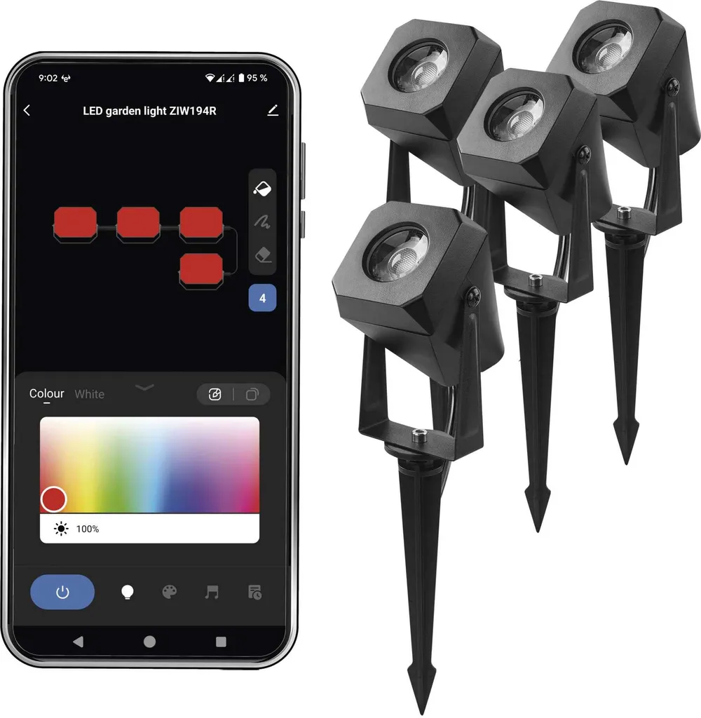 Éclairage Jardin WiFi ZIW194R EMOS : Finissez-en avec le Noir au Jardin