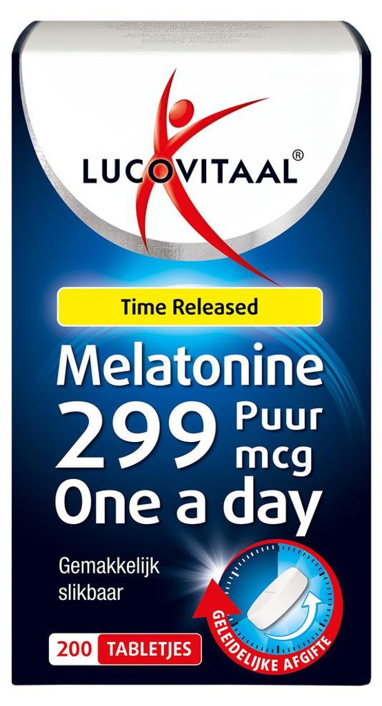 Lucovitaal Melatonine 299mcg (200tb) Productafbeelding 