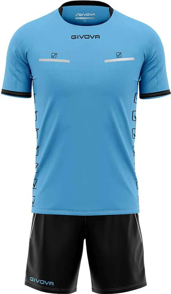 Givova Kit Drapeau KITA08-2410 maillot d'arbitre 2 pièces officiel