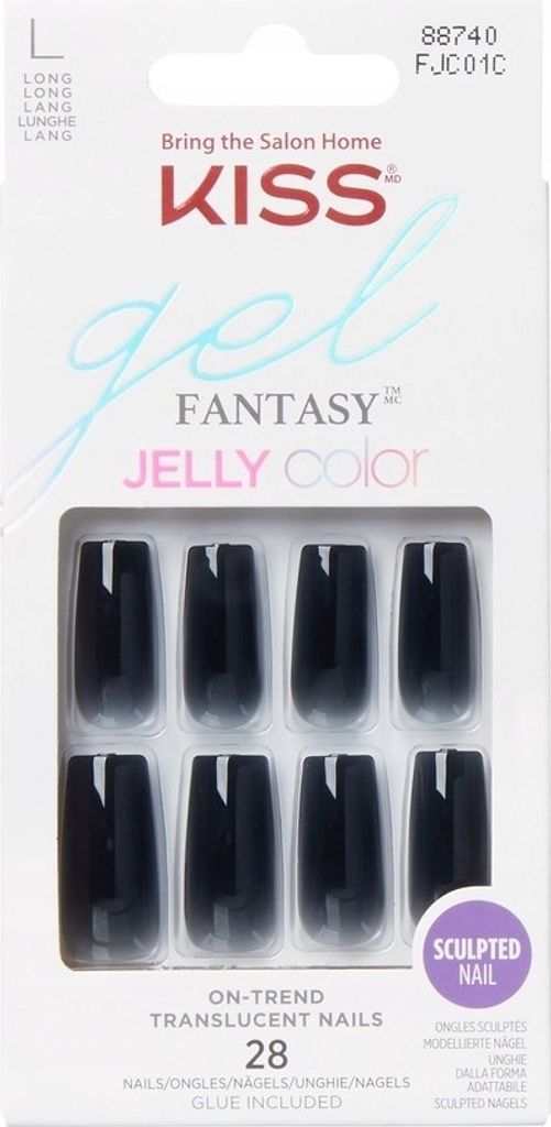Kiss Kunstnägel Gel Fantasy L FJC01C + Kleber Produktbild 