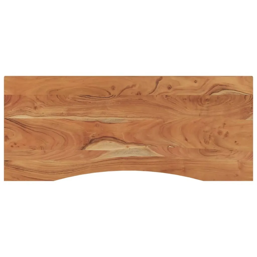 Piano Scrivania 110x50x2,5 cm in Acacia Massiccia - Pronto al Montaggio