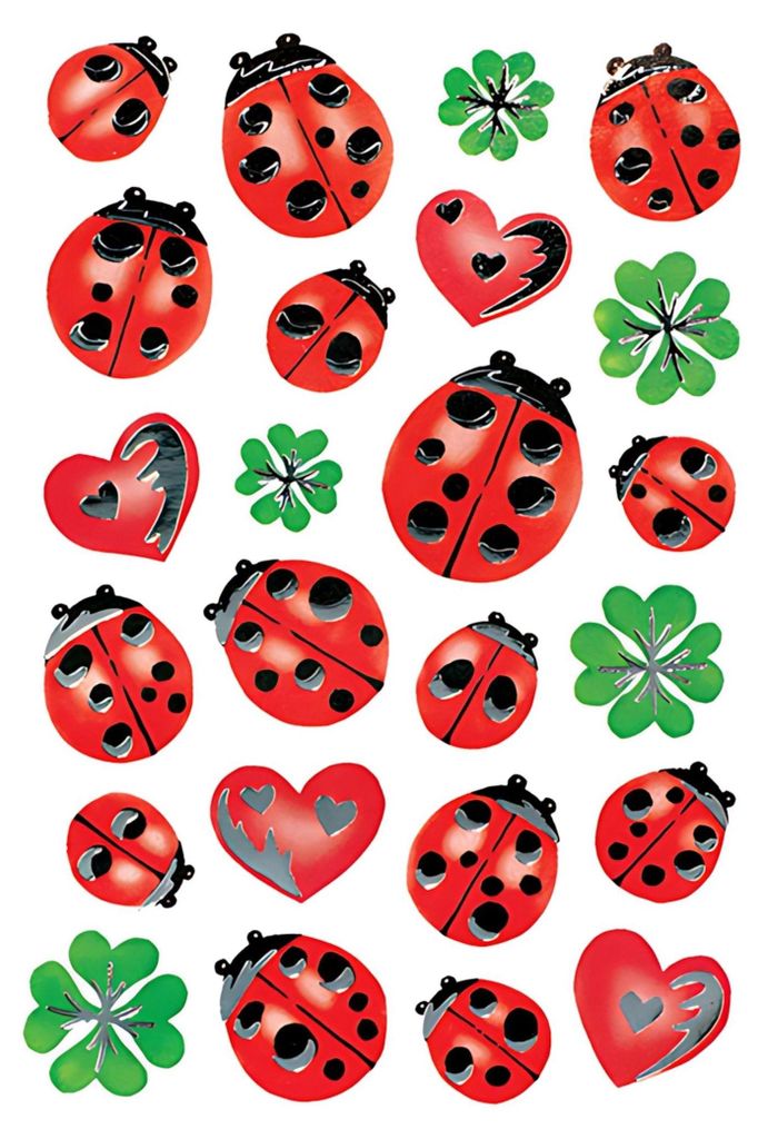 Herma 3529 3529 Nálepka DECOR ladybird, strieborná Obrázok produktu 