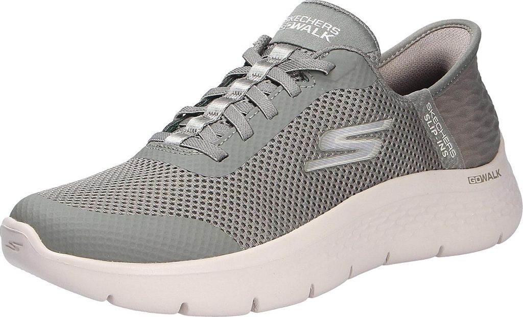 Skechers Sneakers 124836-OLV in Olive Textile/Trim color size 37.5