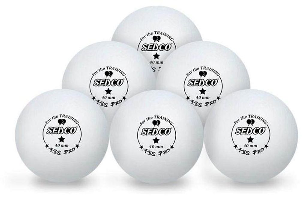 Loptičky na stolný tenis SEDCO na TRÉNING 1* CELL FREE 6ks Obrázok produktu 