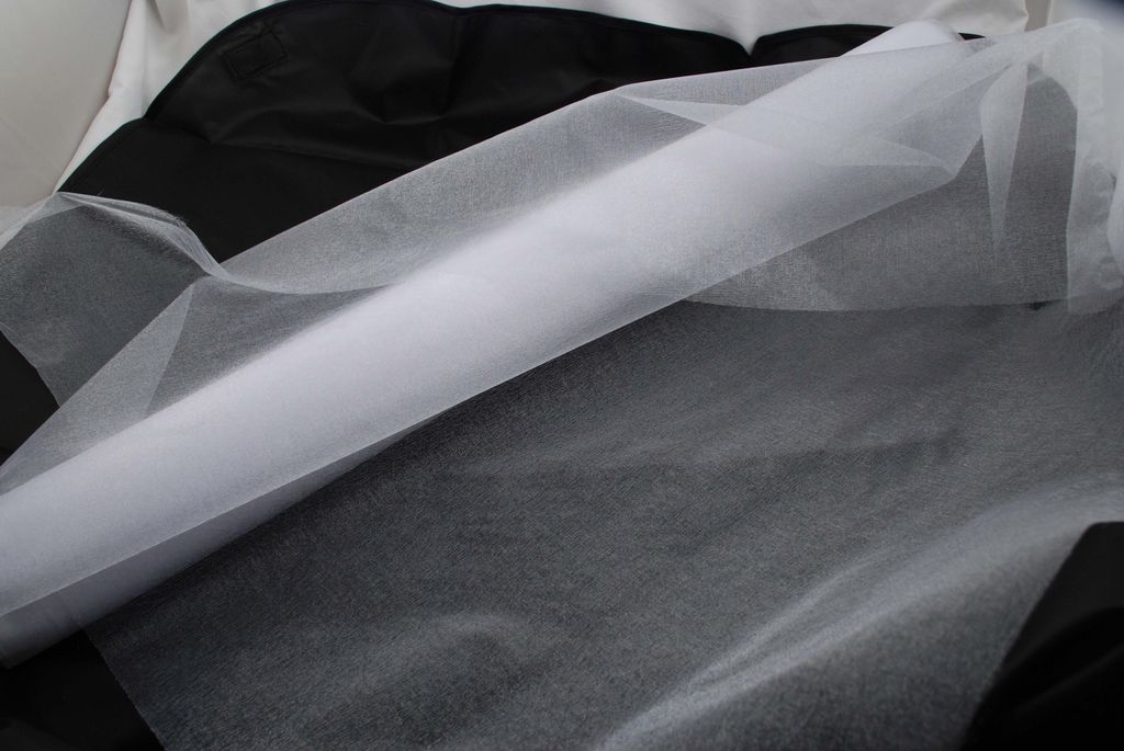 Organza 140 cm x 10 m weiß - Dekostoff - weißer Deko Stoff Produktbild