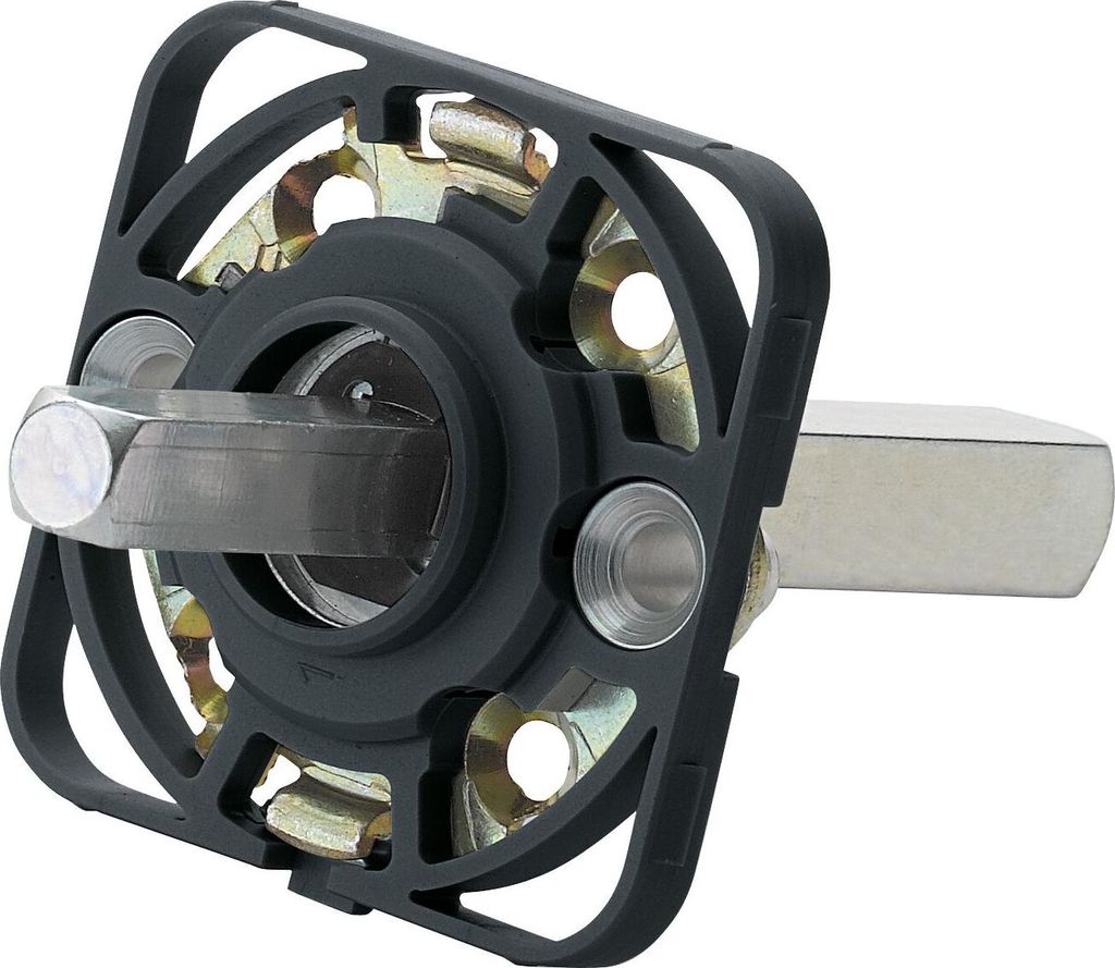 Hoppe Montagemodul eckig für Hoppe Türgriffe, Vierkant 10/72 mm, Stahl schwarz