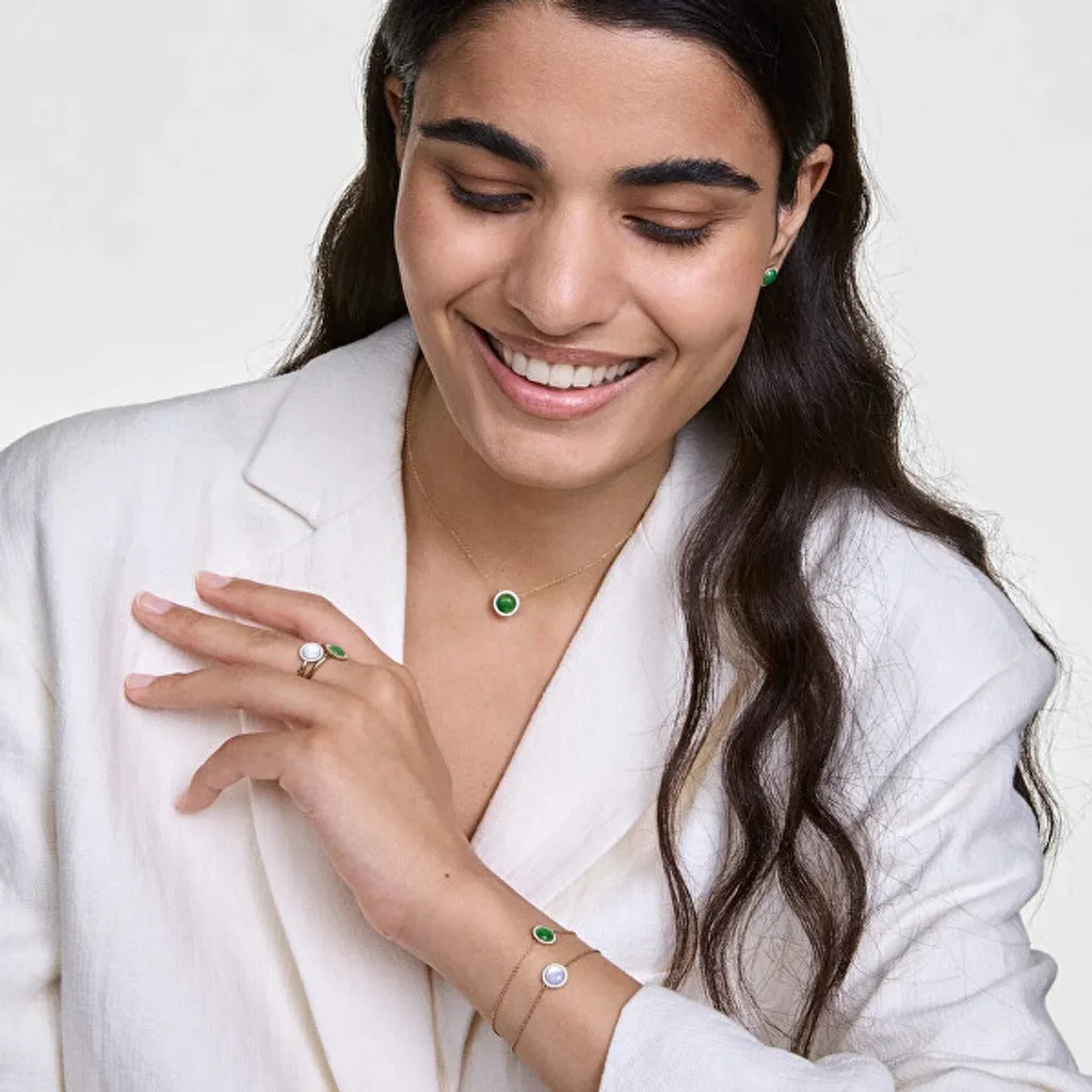 Bague de soirée chic dorée or fin avec perle et cristaux - Taille 54