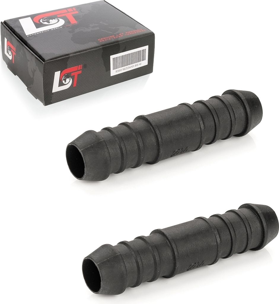 2x Schlauchverbinder Polyamid PA Benzin ölbeständig 14 mm für JAGUAR MERCEDES