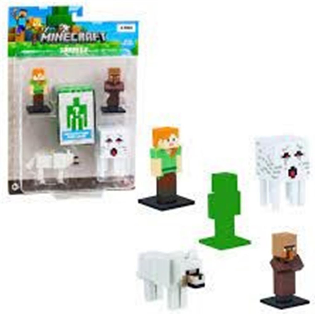 Minecraft MINECRAFT 3D Pencil Toppers figures 5-pack