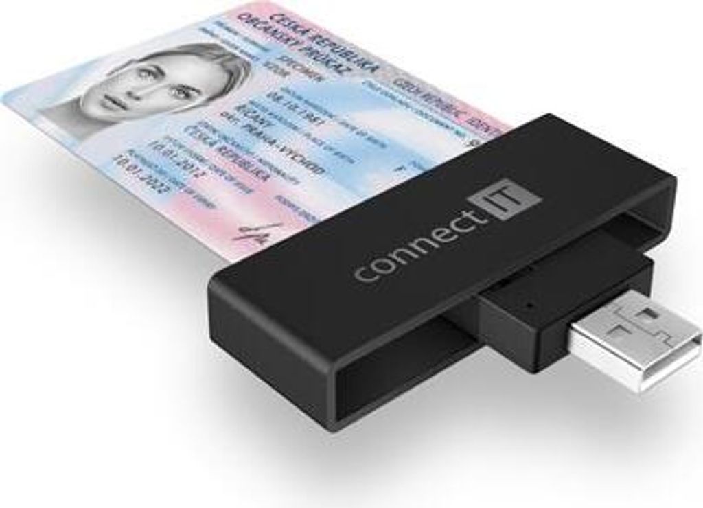 CONNECT IT USB eID- und Chipkartenleser, SCHWARZ