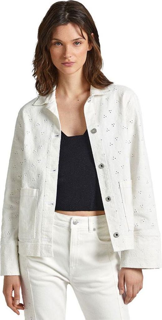 Pepe Jeans Anny Anglaise Jeansjacke Beige S Frau Beige S