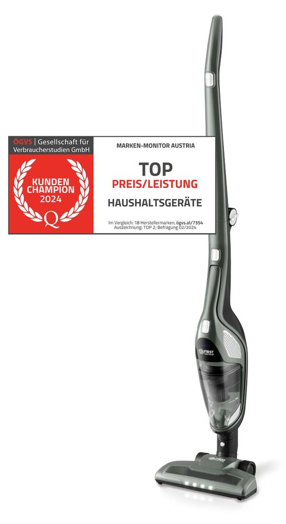 TZS First Austria 2in1 Stiel- und Handstaubsauger, bis zu Produktbild 