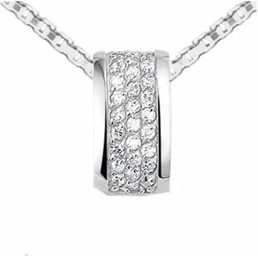 New Bling M932471345: Collana Donna in Argento 925 e Zirconi Elegante