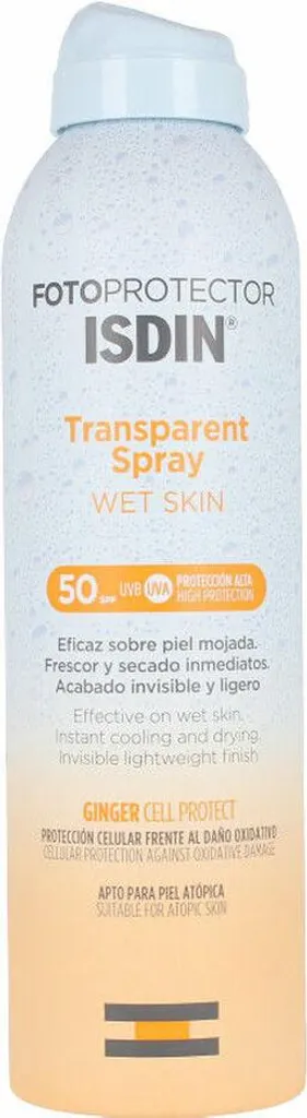 Isdin Transparent Spray SPF 50 Crème Solaire Corps 250 ml Protection UV