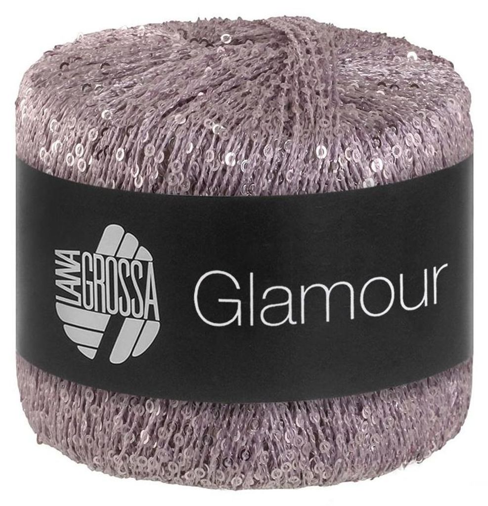 Lana Grossa - Glamour 0002 graulila Produktbild 