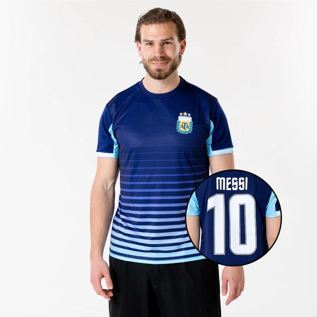 Argentinien Messi Auswärtstrikot Herren - Größe S bis XXL - Fußballtrikot Herren - Offizielle Argentinien Fanartikel