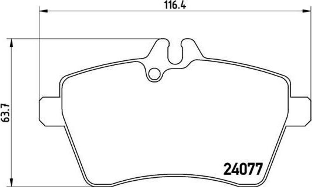 BREMBO P 50 054 Bremsbelagsatz, Scheibenbremse OE 1694200220 kompatibel mit A-Klasse
