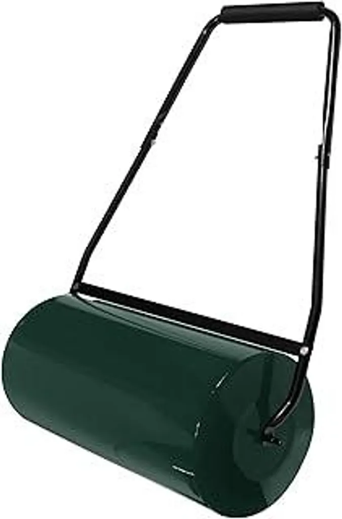 Rullo Giardino 50 Litri ECD Germany - Cilindro Manuale in Acciaio Verde