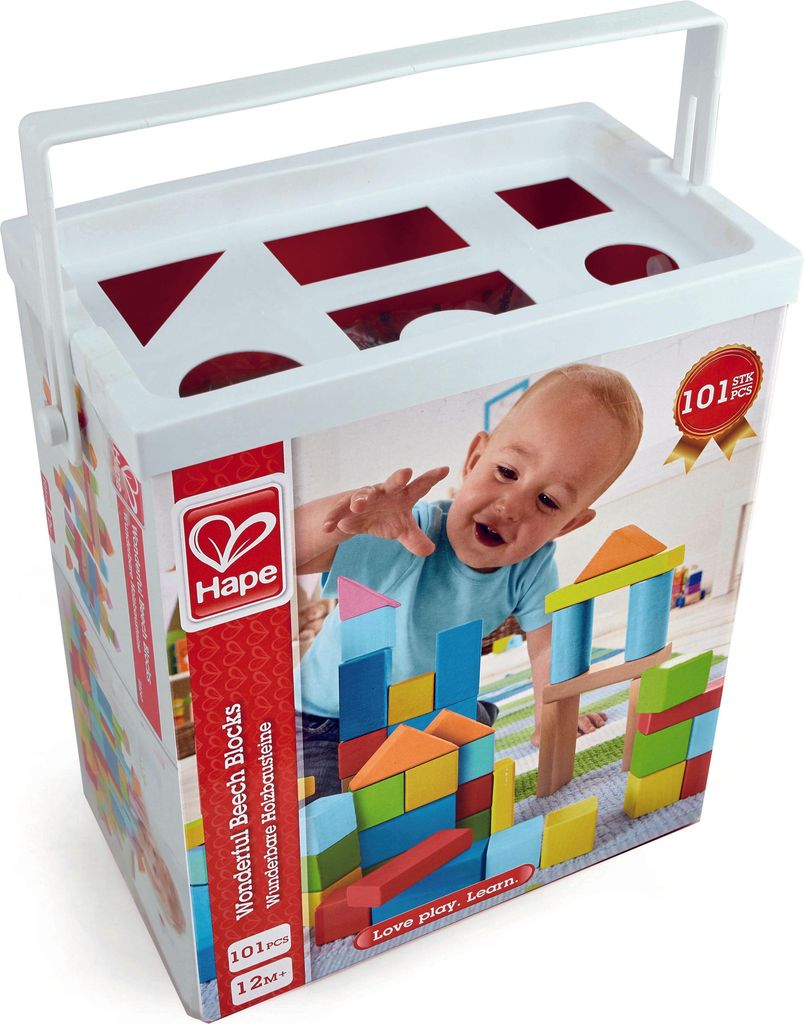 Hape - Wunderbare Holzbausteine - 101 Teile Produktbild 