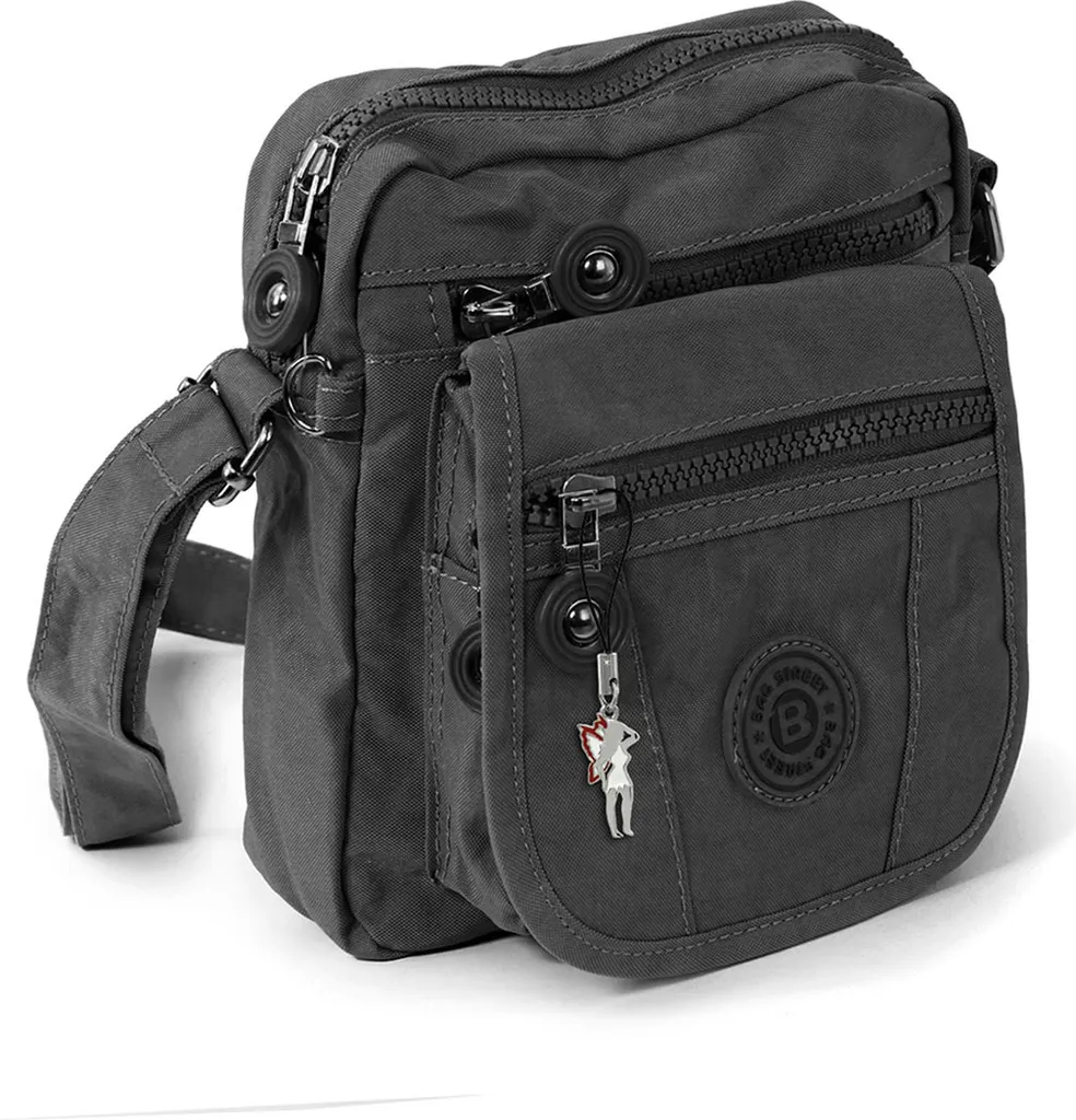 Borsa a Tracolla Nylon Grigio D2OTJ215K | Eleganza Urban Unisex
