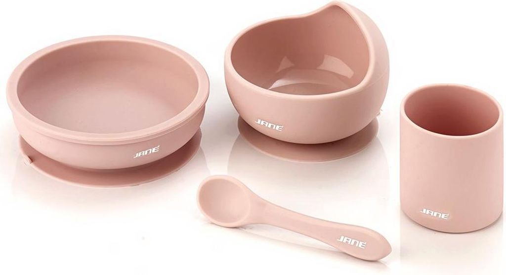 Jane Silicone Dinner Gerichte Rosa Rosa One Size