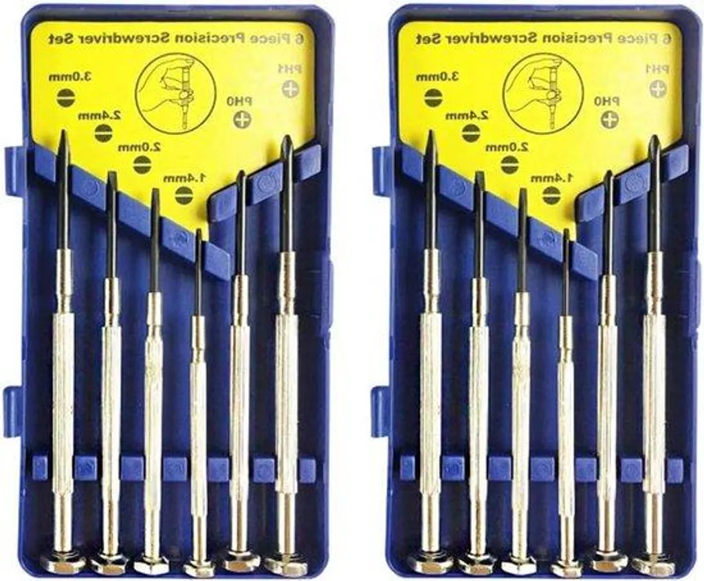 Kit tournevis de précision magnétiques lot de 2 avec étui de protection