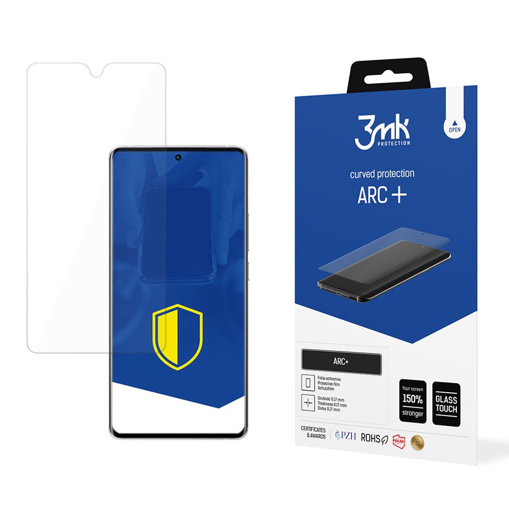 3mk Display Schutzfolie ARC+ für Vivo X70 Pro 0,17mm Self-Heal
