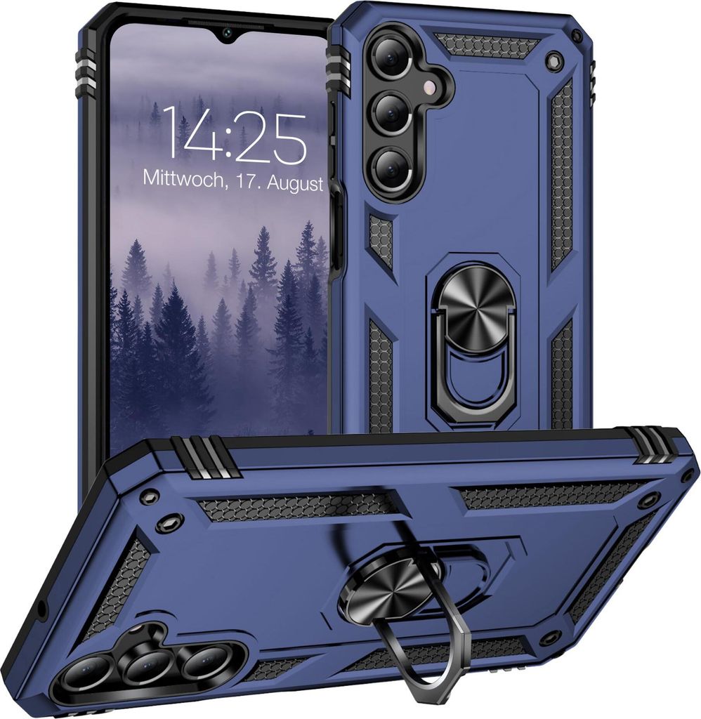 Armor Outdoor Handyhülle für Samsung Galaxy A16 / A16 5G Handy Panzer Case Cover Schutzhülle Farbe: Blau