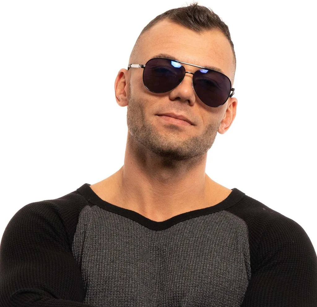 Guess GF0173 90X 61 Occhiali Sole Uomo Metallo Blu Specchiato - 6