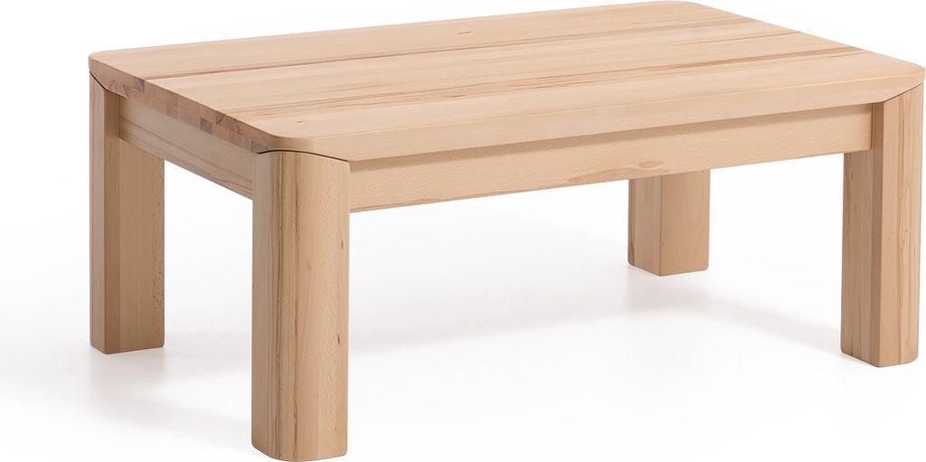 Couchtisch Tisch ANESE XL Eiche Massivholz 100x100 cm