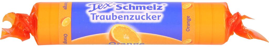 Tex-Schmelz dextróza pomarančové cukríky, 33 g cukríkov Obrázok produktu 