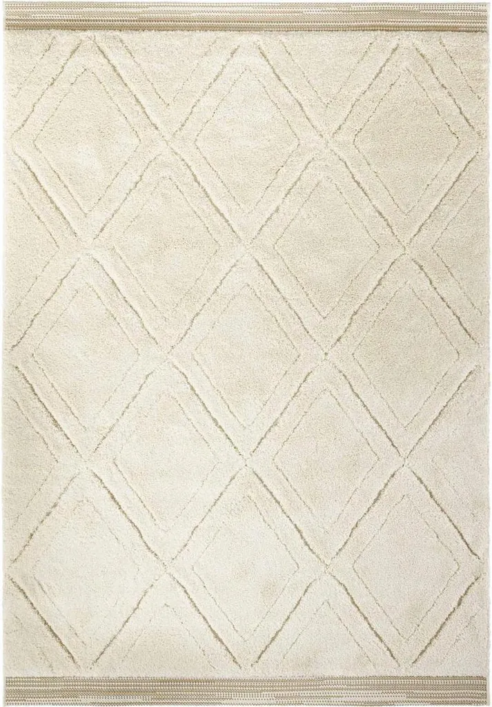 Dites adieu aux taches : tapis de salon COLIN géométrique facile à vivre