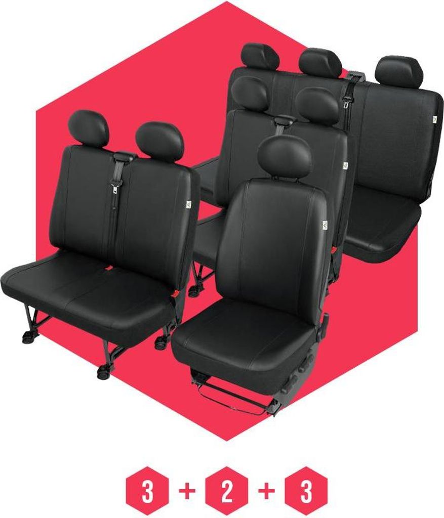 Sitzbezüge für VW T6 (15-) 8 Sitze SET Autositzbezüge Schonbezüge
