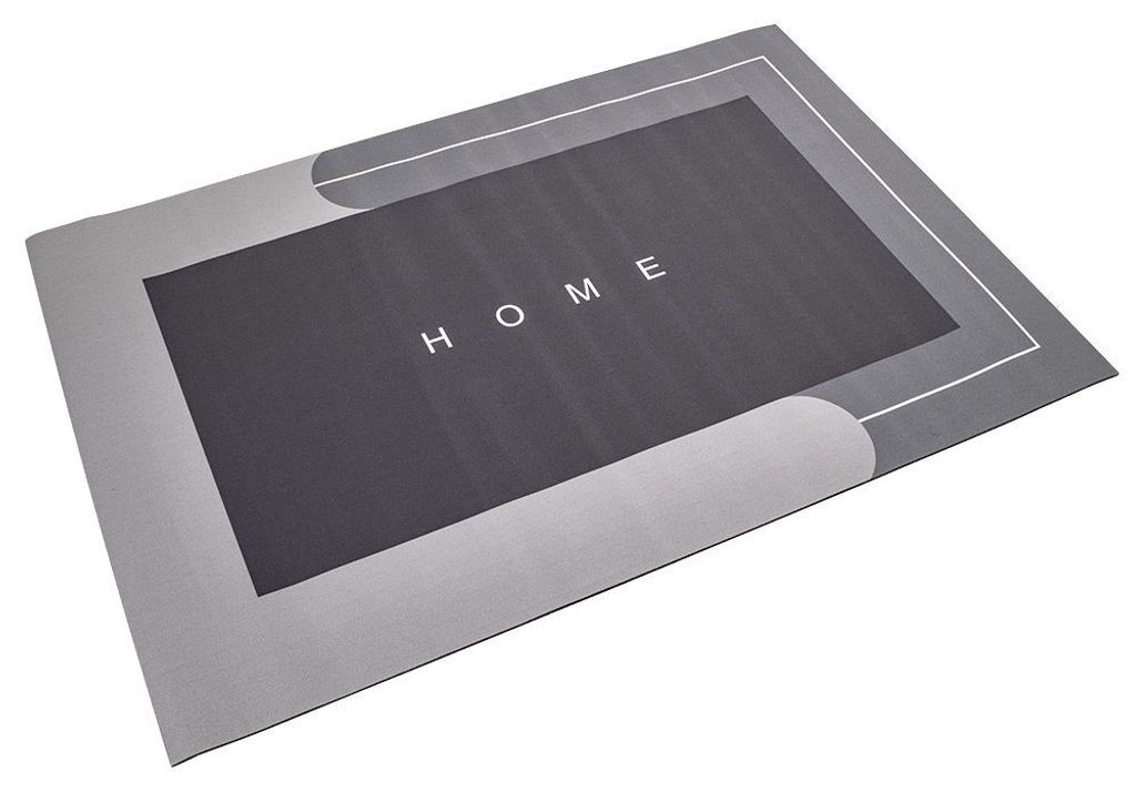 Tappeto assorbente da bagno 50 x 80 cm rettangolo, grigio Immagine del prodotto 