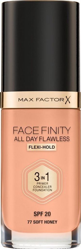 Max Factor Facefinity All Day Flawless 3-in-1 Liquid Foundation – 077 Soft Honey