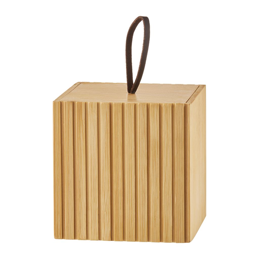 Behälter  BAMBUS  Badezimmer  9x9x9 cm Produktbild 