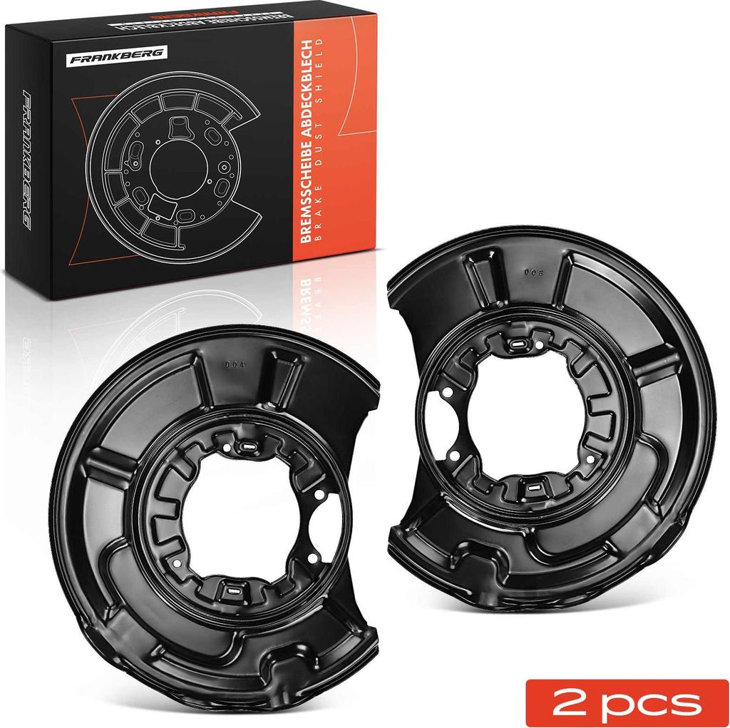 Frankberg 2x Ankerblech Bremsscheibe Hinterachse Beidseitig für Mercedes-Benz CLS C219 E-Klasse W211 S211