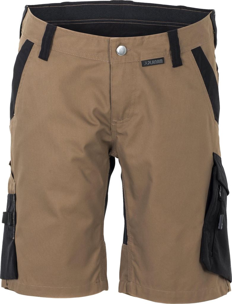 Größe 4XL Planam Norit Damen Shorts sand schwarz Modell 6463