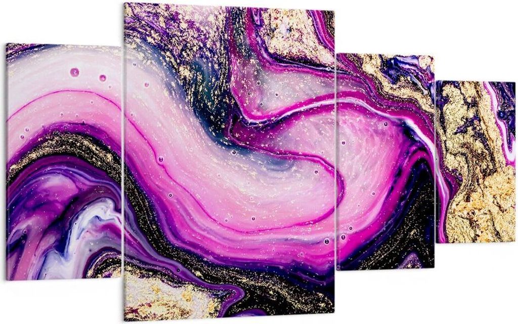 Bild auf Leinwand - Leinwandbild - Abstraktion modern - 160x90cm - Wand Bild - Wanddeko - Leinwanddruck - Bilder - Kunstdruck - Wanddekoration - Le...