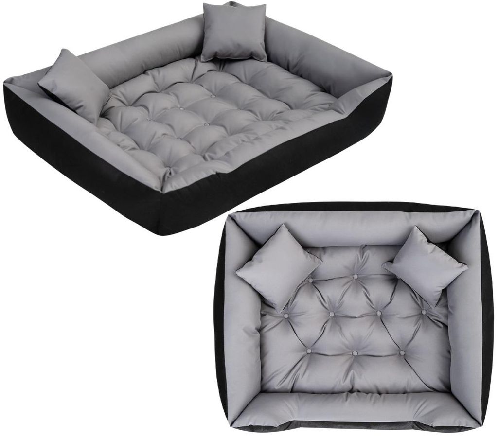 Letto per cani ECCO 100x75 cm impermeabile grigio Immagine del prodotto 