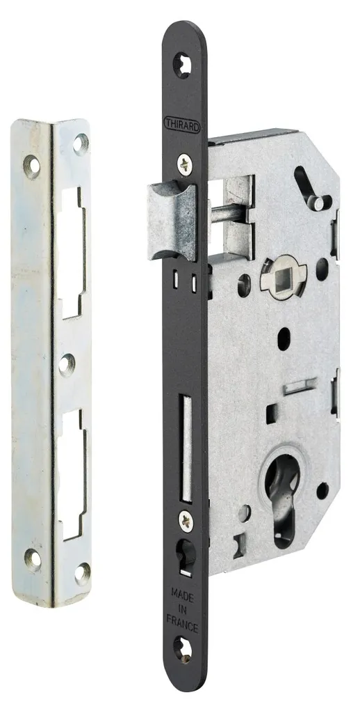 Serrure Thirard Monomax NF avec têtière affleurante et axe de 40 mm