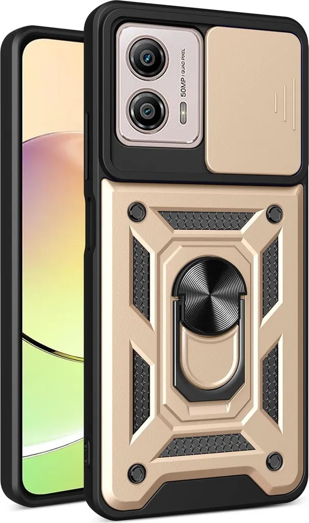 Cover Oro Motorola Moto G13 G23 G53: Eleganza e Sicurezza con Ring