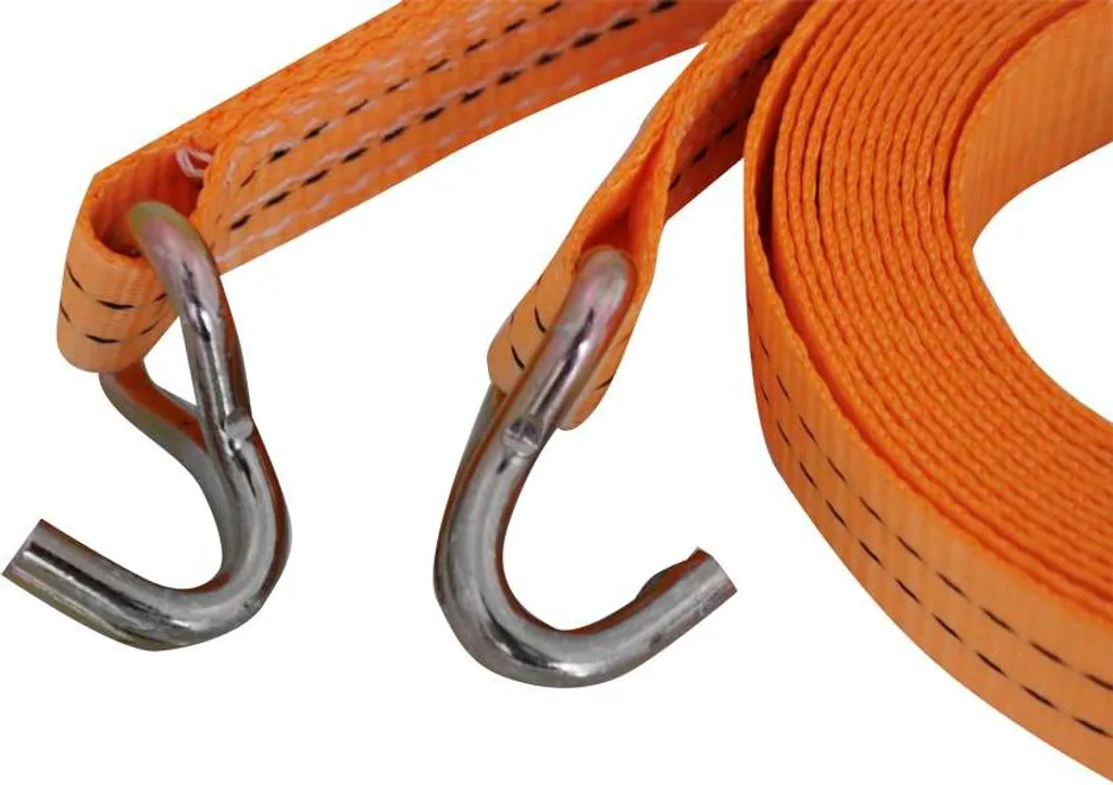 Cinghie A Cricchetto 2 Pezzi Con Gancio A J E Cinghie Morbide - Set Da Trasloco Per Moto, Barche, Camion - Carico Di Lavoro 2041 Kg, Lunghezza 5m X Larghezza 5cm - 3