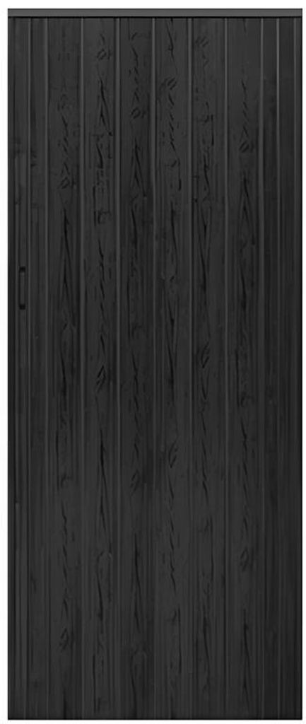 Drzwi harmonijkowe St2A Czarne 81 x 201,5 cm Zdjęcie produktu 