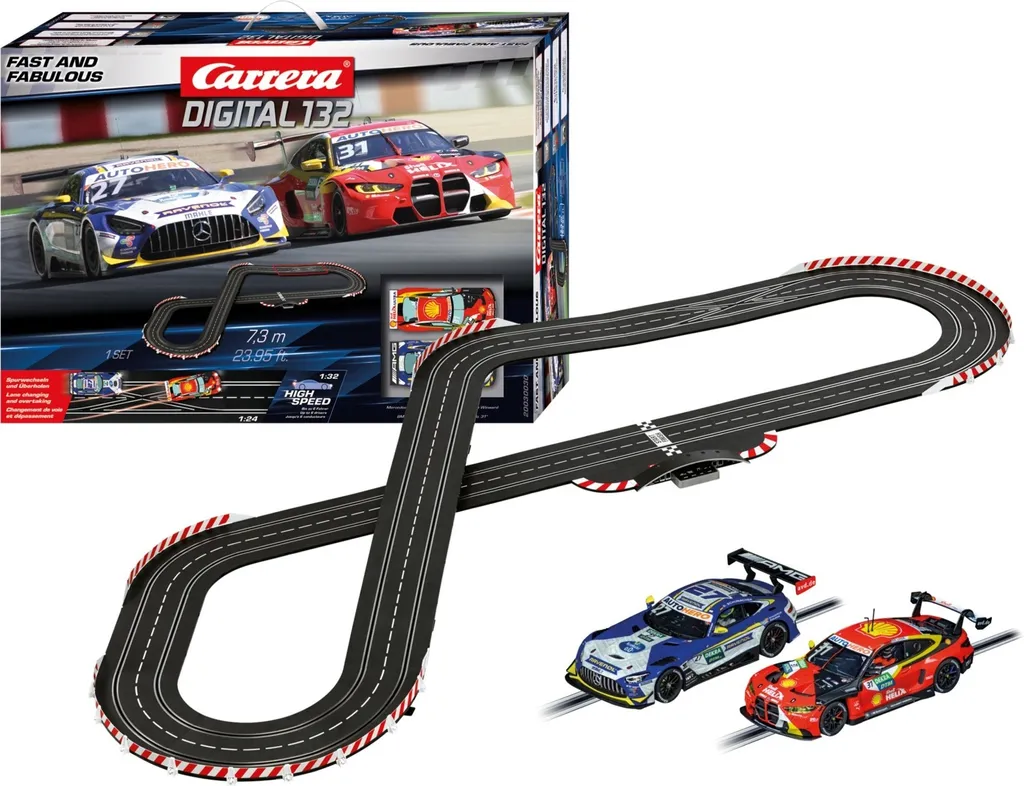 Circuit Carrera 1:32 Fast and Fabulous - Haute Stabilité et Montage Facile