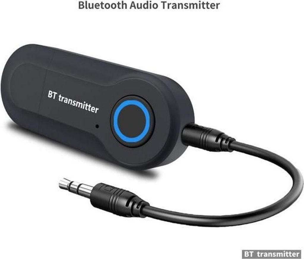 Netzwerkzubehör, Bluetooth 5.0-Funktransmitter-Adapter, 3,5-mm-Klinkenstecker, Stereo, für Lautsprecher, Kopfhörer, PC, Fernseher – Bluetooth ...