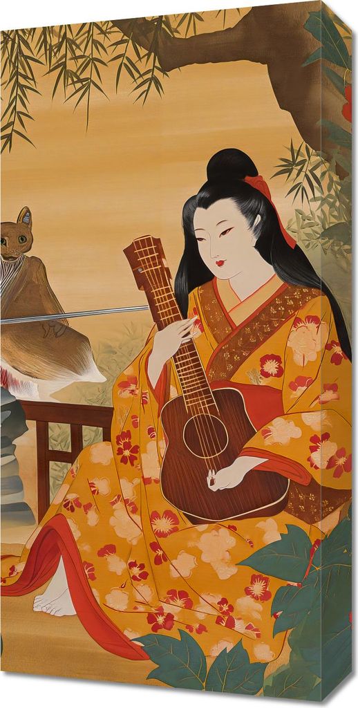 Bild 30x60cm Musik und Poeten