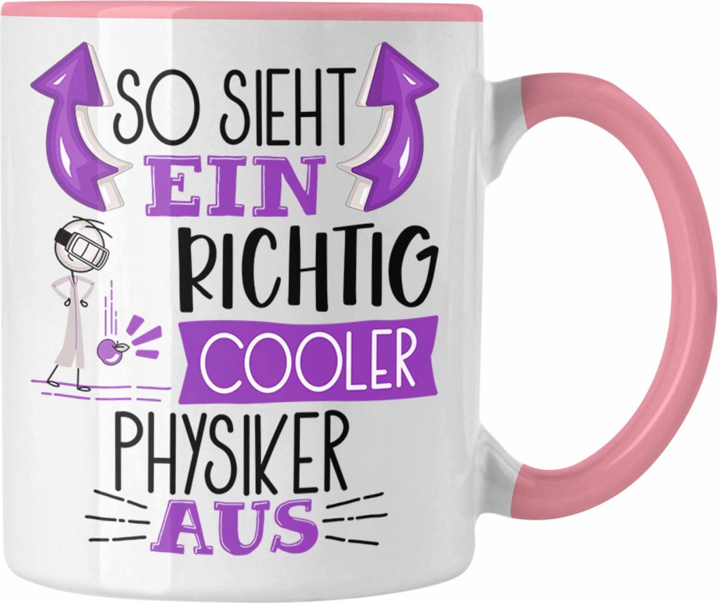 Trendation - Physiker Tasse Geschenk So Sieht Ein RIchtig Cooler Physiker Aus Geschenkidee Lustiger Spruch Geburtstag Becher Kaffeetasse Physiklehr...