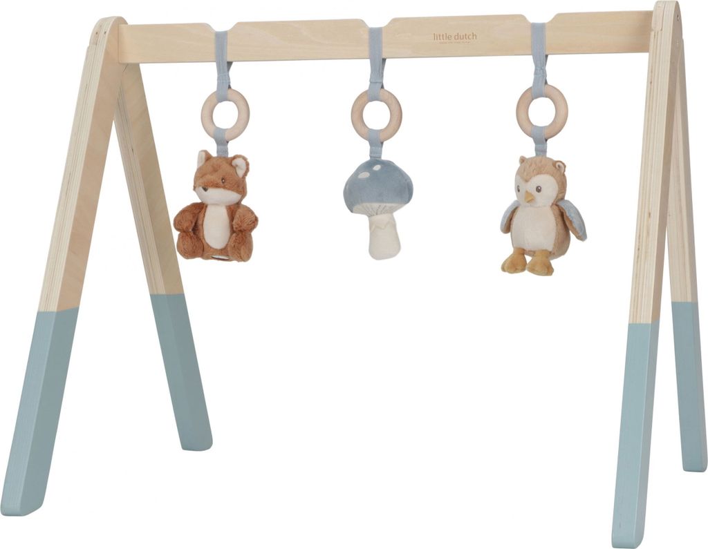 Little Dutch Forest Friends jumpsuit, lichtblauw Productafbeelding 