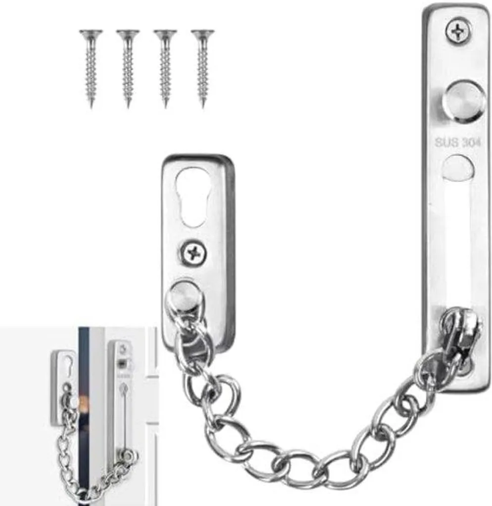 Sécurisez votre porte contre les intrusions avec cette chaîne en inox